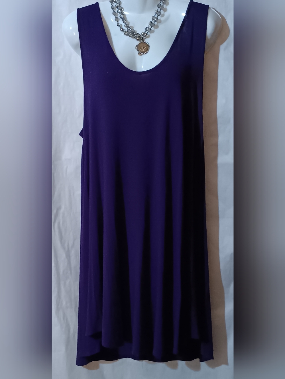 Purple Swing Tank Dress
